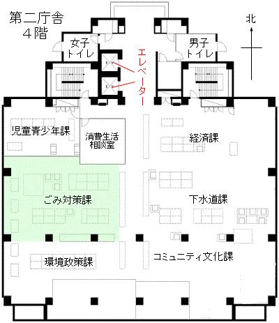 ごみ対策課のご案内図