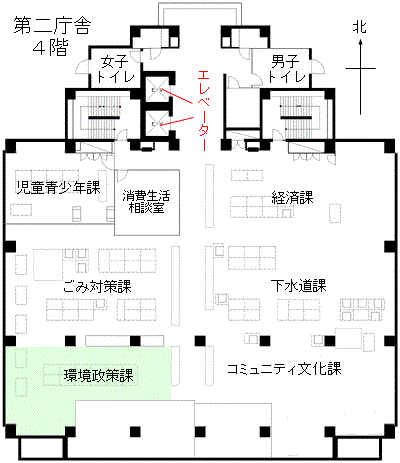 環境政策課のご案内図