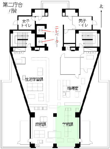 学務課のご案内図