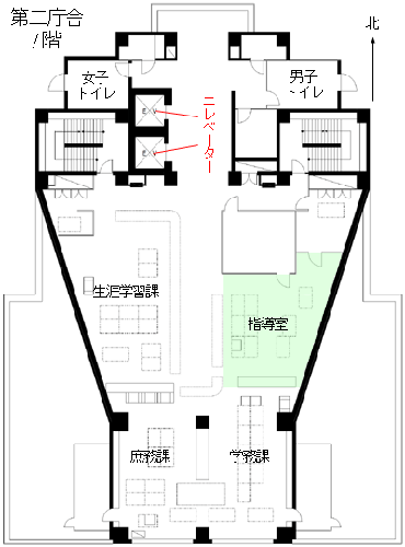 指導室のご案内図