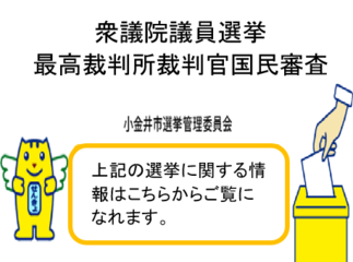 衆議院議員選挙・最高裁判所裁判官国民審査