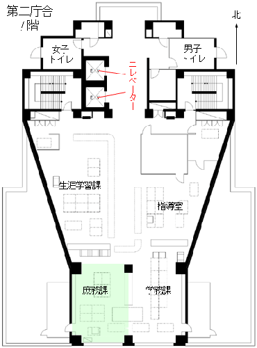 庶務課のご案内図