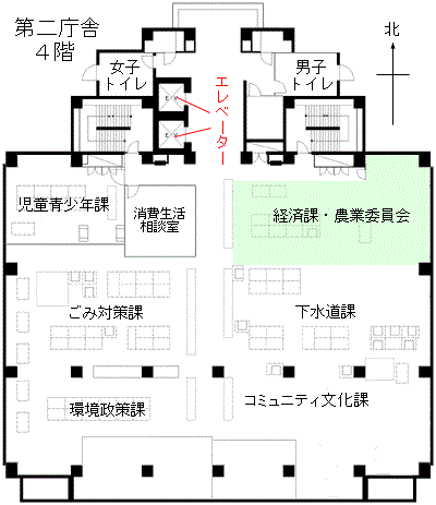 農業委員会事務局のご案内地図