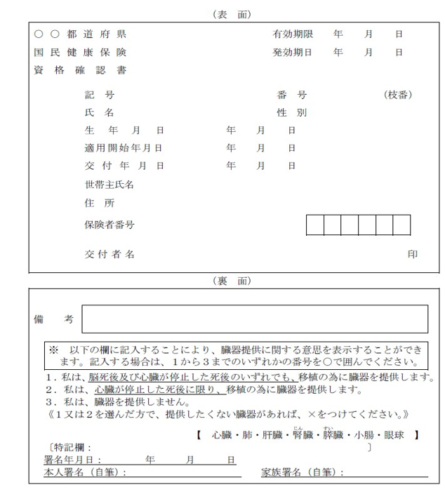 資格確認書