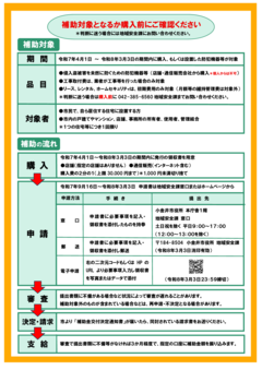 防犯対策補助金受付中(裏面)